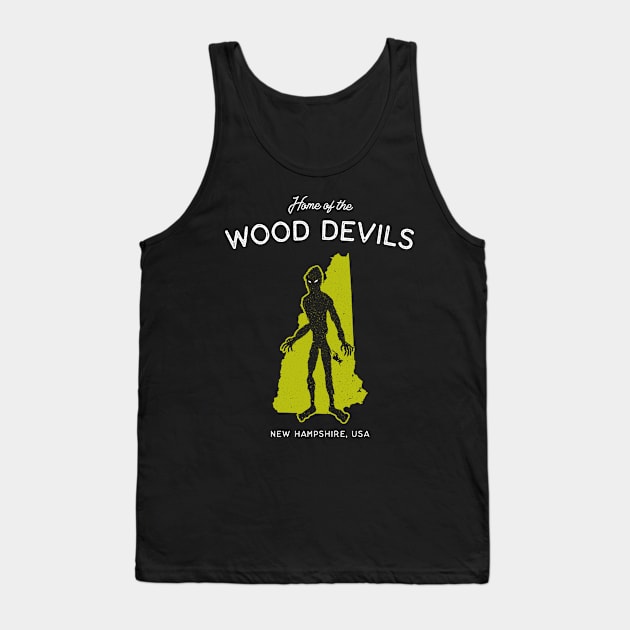 Home of the Wood Devils - New Hampshire, USA Cryptid Tank Top by Strangeology